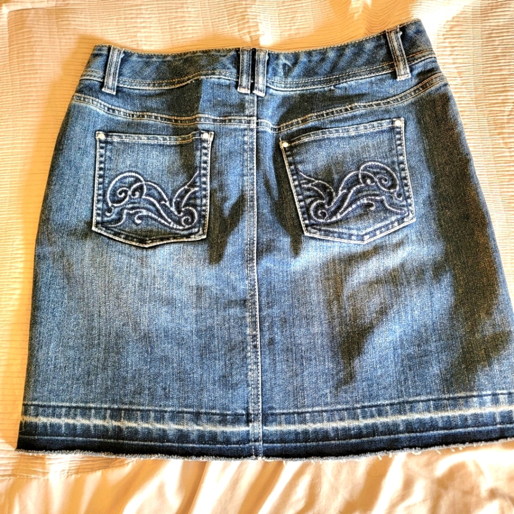 WHBM Jean Skirt